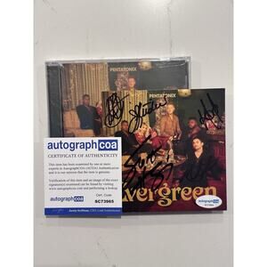PENTATONIX SIGNED EVERGREEN CD Auto AUTOGRAPHED COA ACOA #1